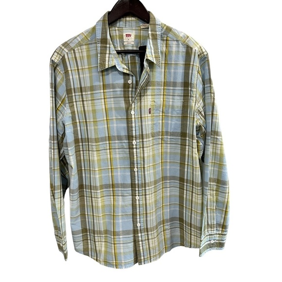 Levi's Other - NWT Levi's Men's Plaid Long Sleeve Button-Up Shirt with‎ Pocket, Size XL
